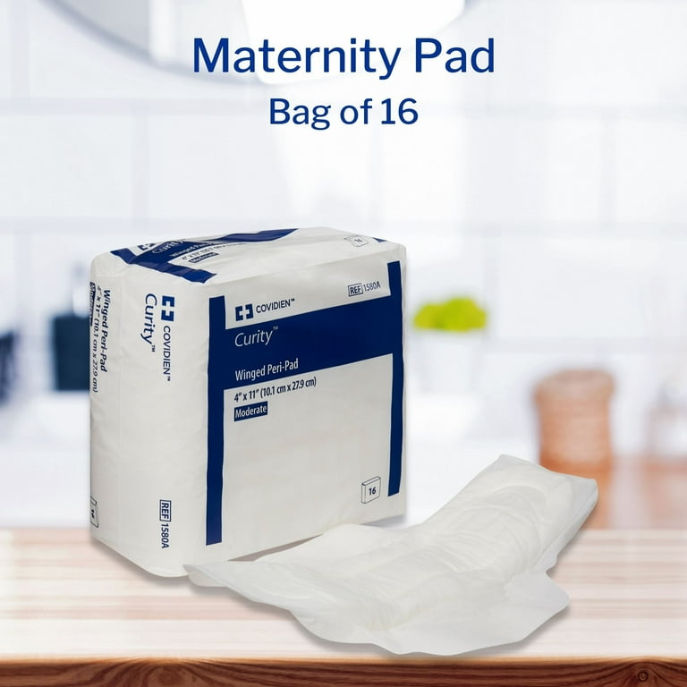 Curity OB / Maternity Pad Super Absorbency, Bag of 14, 6 Pack