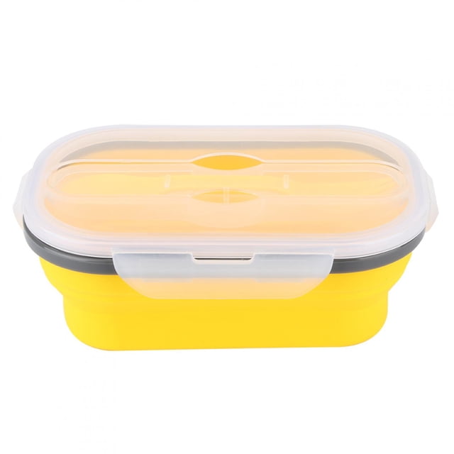 Caja Plegable Bento Box, Fiambrera De Gran Capacidad, Grado Alimenticio Para Acampar Al Aire Libre, Senderismo, Fácil De Llevar Para El Hogar Y La Oficina