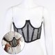 thumbnail image 5 of Corsé de mujer Cinturón Cadena de cintura con cordones Overbust Underbust Negro L Colcomx Cadena de cinturón de corsé, 5 of 8