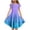 Purple, variant on JUSLIO Girls A Line Dress Casual Crew Neck Short Sleeve Dresses Size 4 Y