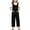 Black-2025, variant on MKOSPLRT Jumpsuits for Girl Children Sleeveless Tie Knot Wide Leg Jumpsuits Scoop Neck Baggy Overalls Solid Casual Long Jumpers with Pocket