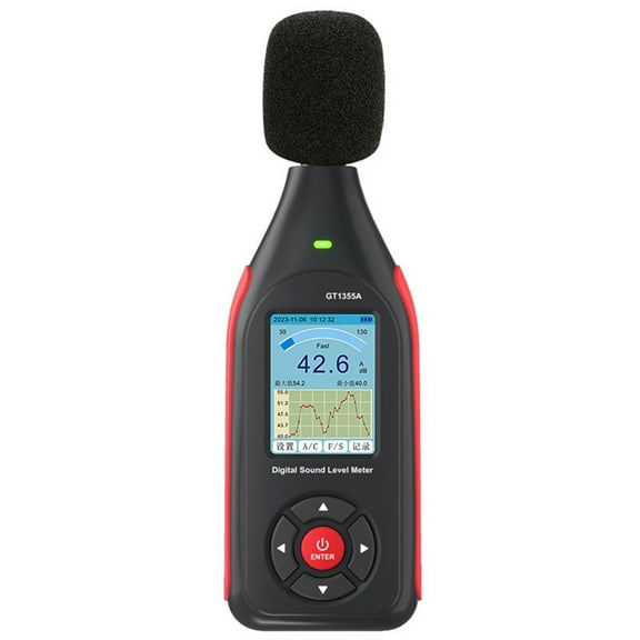 Digital Noise Meter with Condenser Microphone Digital Sound Level Meter Noise Tester Sound Detector Decible Monitor