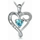 thumbnail image 1 of Mother's Birthday Gift I Love You Mom S925 Sterling Silver Heart Pendant Necklace, 1 of 4