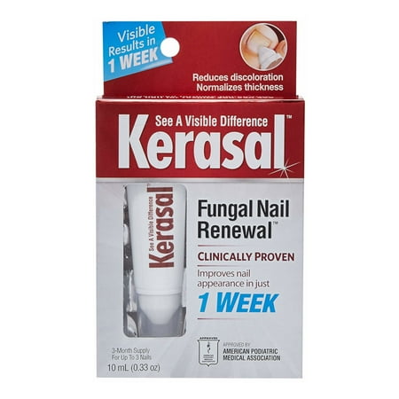 Kerasal Nail Fungal Nail Renewal Treatment, 10 mL / 0.33 (Best Active Ingredient For Nail Fungus)