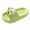 Green, variant on Cathalem Toddler Slippers Boys Kids Cloud Slides Girls & Boys Flip Flops Slip On Beach Sandals Youth Pool Shower Shoes Summer Slippers (Green,1)