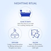 Majestic Pure, Restful Night Essential Oil Gift Set | 100% Pure & Natural Set for Soothing Nighttime and Self-Care Rituals | Lavender, Ylang Ylang, Cedarwood, Chamomile - Pack of 4