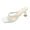 Beige, variant on Rokment Women's Kitten Heels Dress Flip Flop Slip on Sandals for Ladies Sexy Fashion Leather Square Toe Stiletto Heeled Thongs Dressy Slides Summer Beige Size 6