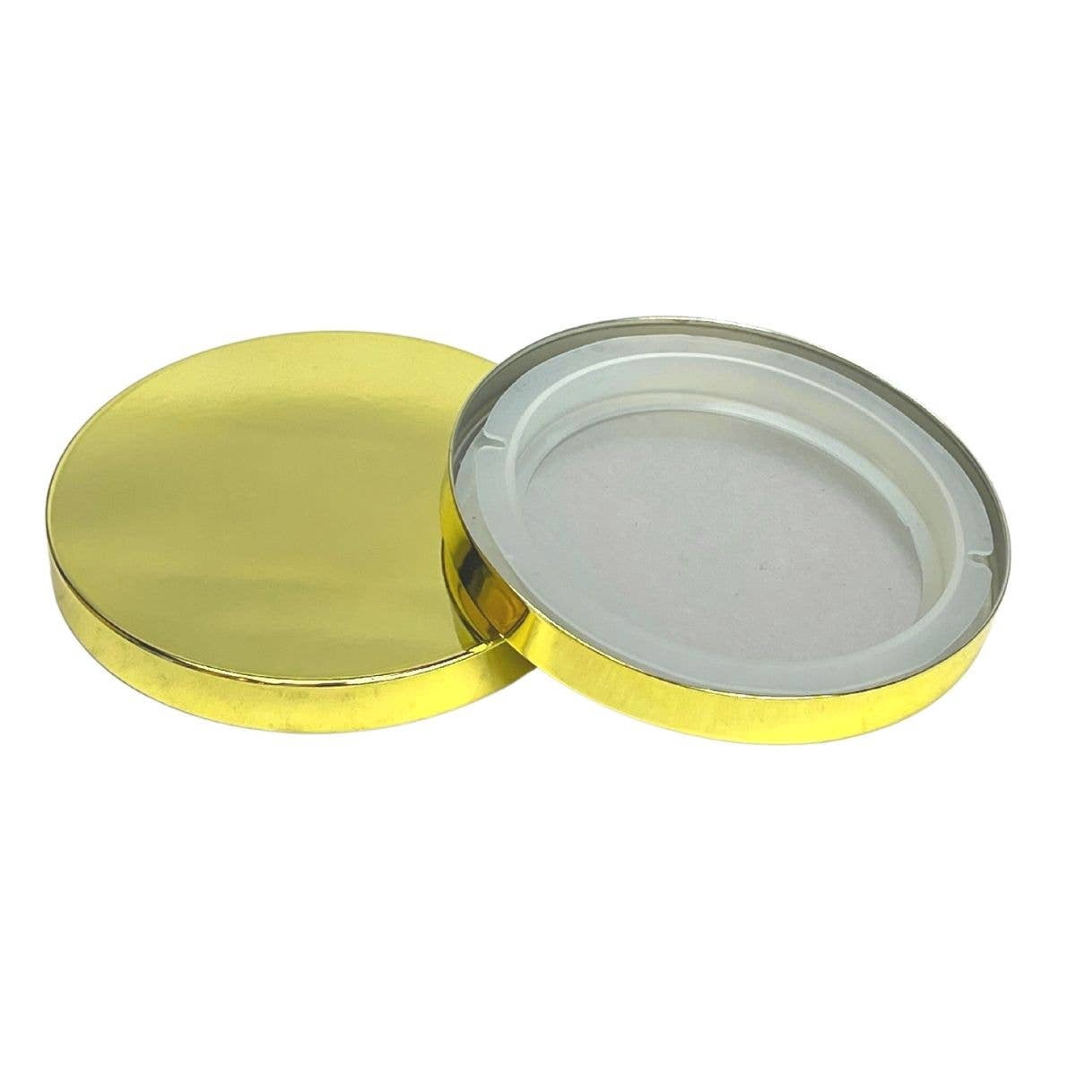 Gold Metal Candle Lid - Fits our 14 oz Havana Candle Making Supplies (Case of 36) FREE SHIPPING