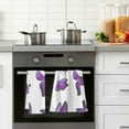thumbnail image 4 of Watercolor Purple Butterfly Towels 2 Piece Washcloth Hand Towels, Highly Absorbent Towels for Bathroom, Hotel, Gym and Spa 28 X 16 Inches, 4 of 7