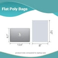thumbnail image 4 of Clear Plastic Bags for Packaging, 8 x 10 Inches. Pack of 1000 Polyethylene Flat Clear Bakery Bags with Open Top. 4 Mil Tear Resistant Clear Plastic Bags for Popcorn, Homemade Bread and Cookies, 4 of 7