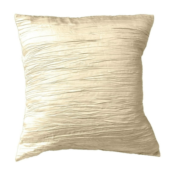Crushed Taffeta Decorative Throw Pillow/Sham Cushion Cover Ivory
