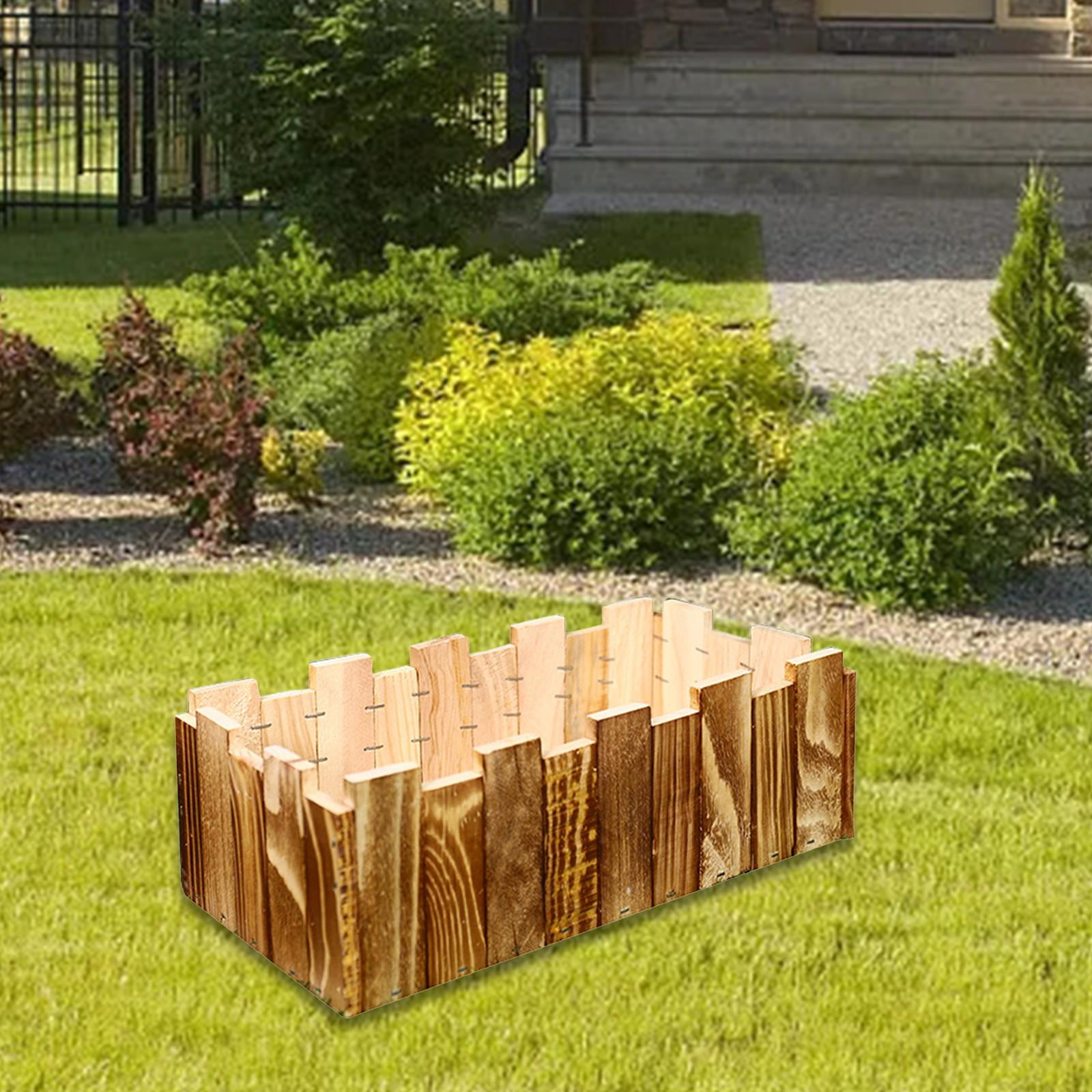 希少 large wooden pot Vintage Style Plant Pot Wood Garden Flower Pot Plant Container Box