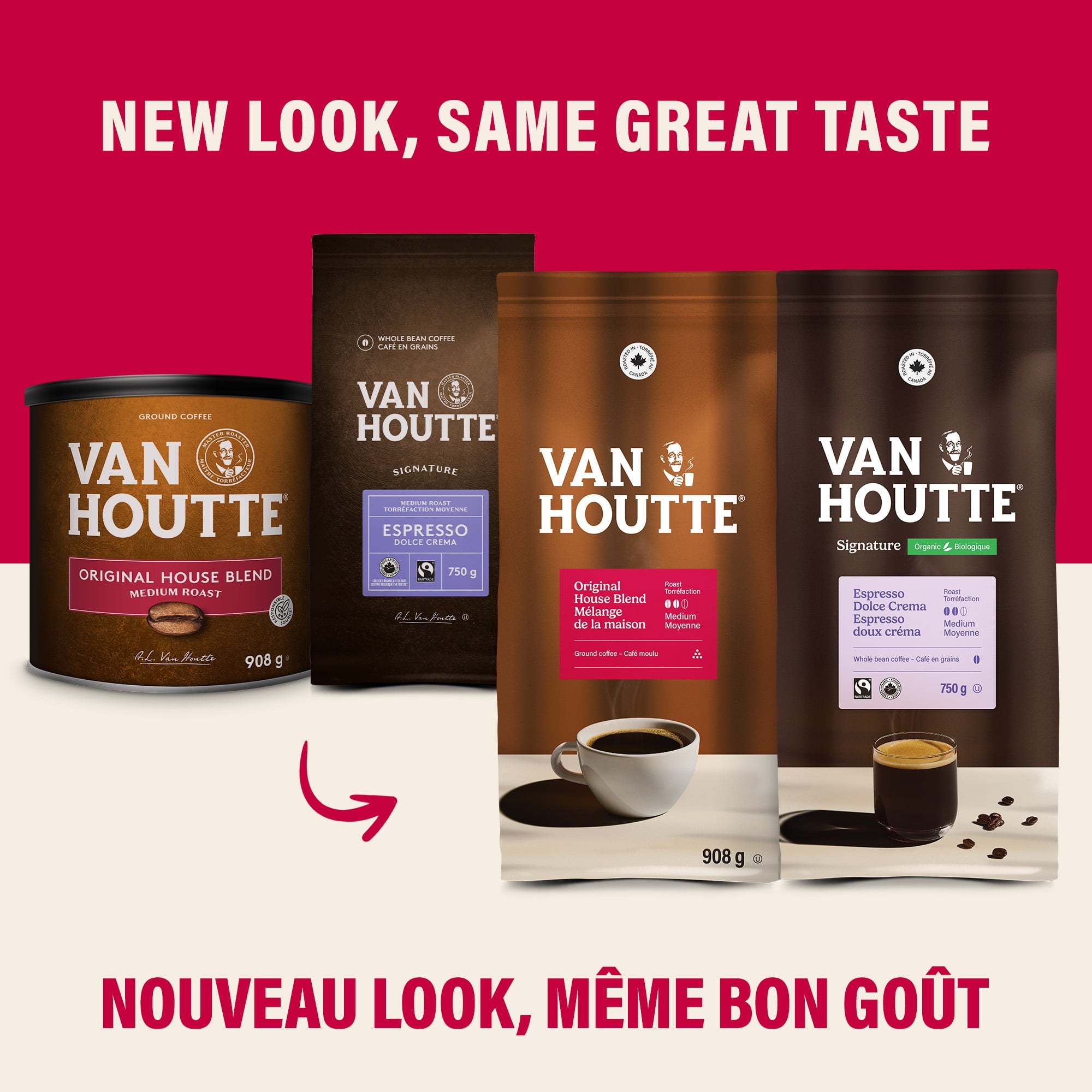 Van Houtte Colombian Dark, Dark Roast, Ground Coffee