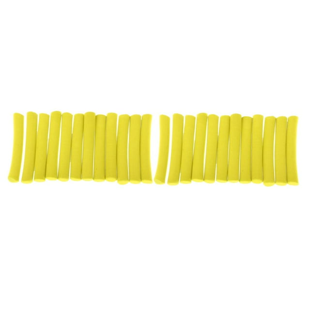 24 piezas de , palo de espuma, flotador cilíndrico, fabricación de atado de moscas, aparejo Zig amarillo shamjiam Palos de espuma para pesca de carpas