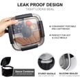 thumbnail image 4 of Greentainer 52 OZ to Go Salad Container Lunch Container, BPA-Free, 3-Compartment for Salad Toppings and Snacks, Salad Bowl with Dressing Container, Built-in Reusable Spoon, Microwave Safe(Black), 4 of 7