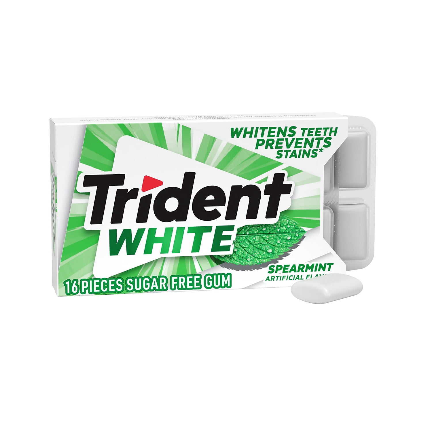 Mondelez International AMC67610 White Spearmint Sugar-Free Gum - 9 Pack per Box