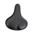 thumbnail image 2 of Sillín de bicicleta universal de cuero PU impermeable con acolchado suave para bicicleta Negro, 2 of 8
