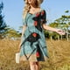 thumbnail image 4 of Mirlos de alas rojas de Amanda Laurel Atkins Vestido de manga corta vestidos verano ropa de verano Vestido, 4 of 7