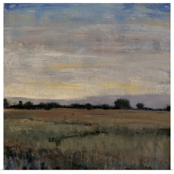 Great BIG Canvas | "Horizon at Dusk II" Art Print - 16x16
