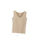 thumbnail image 3 of Minnieouse Ropa interior térmica para mujer, chaleco, Otoño Invierno, hogar, escuela, exterior, capa básica, cuerpo delgado, Tops cálidos, ropa interior Camisetas sin mangas champán Minnieouse AP013513-11, 3 of 6