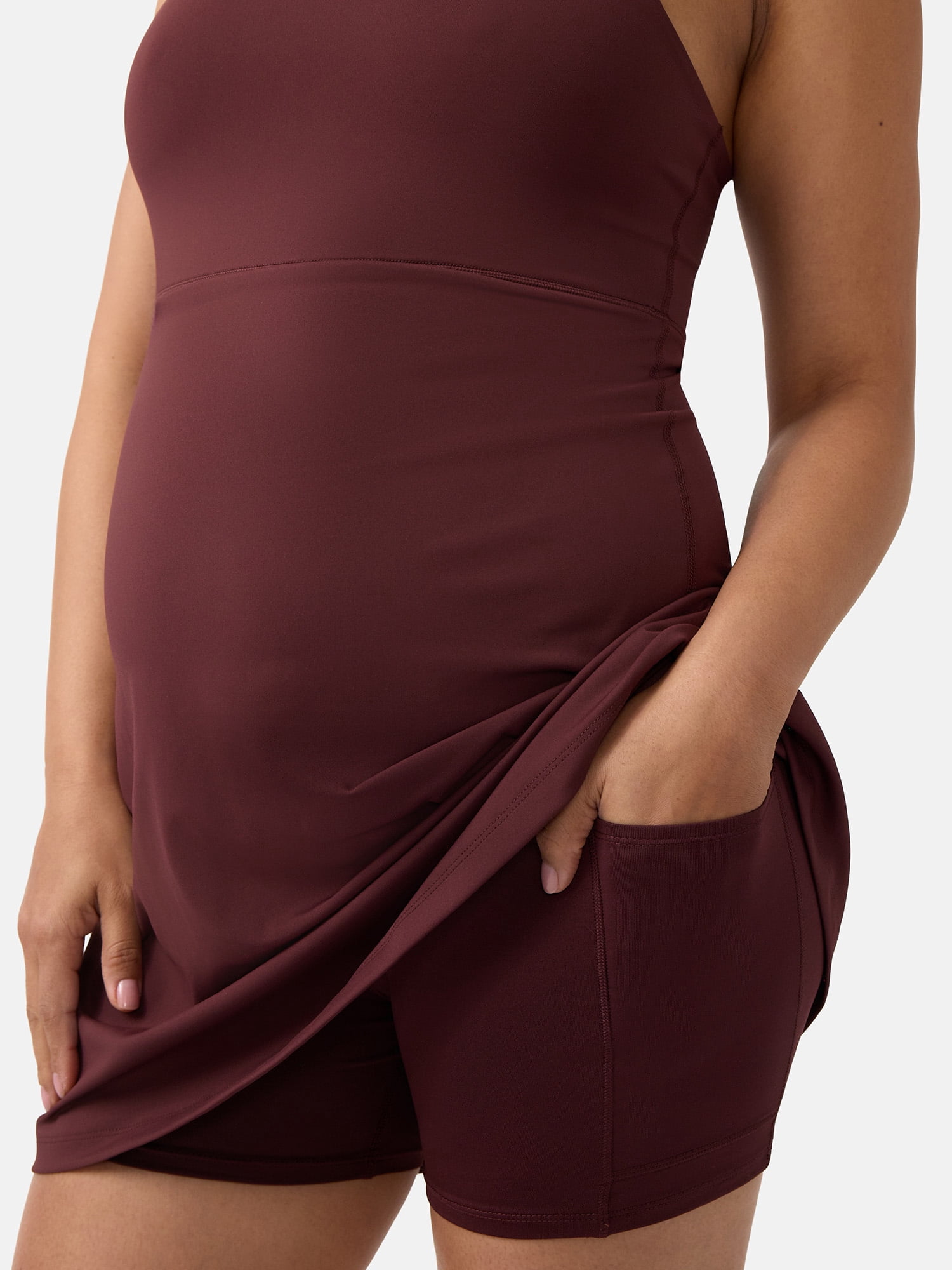 Ingrid & Isabel For Every Belly Women's Maternity Racerback Active Dress, Sizes S-XXL