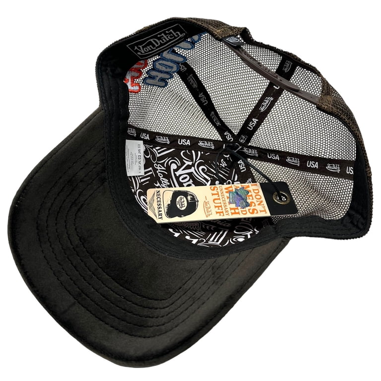 Von Dutch Trucker Hat Brown Hollywood Velvet Embroidered  display picture 1
