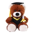 thumbnail image 4 of Peluche de graduación, muñeco de peluche con sombrero, juguete de peluche de graduación oso café, 4 of 9