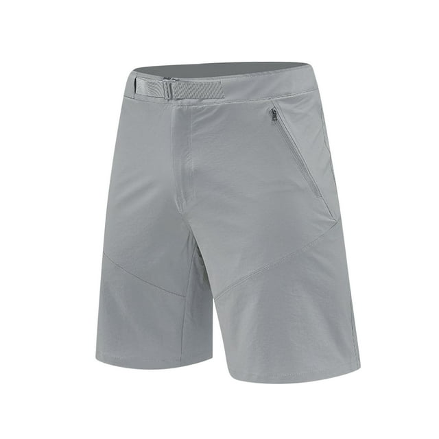 Pantalones Cortos para Hombres Casual Verano Color Sólido, de Moda Transpirable Al Aire Libre Pantalones Deportivos
