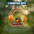 thumbnail image 3 of MEKKAPRO Sun Oriole Feeder for Outdoors, Jelly and Orange Metal Bird Feeder, (2 Cups), 3 of 7