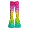 thumbnail image 4 of WhouRiu Girls Casual Flared Pants Fashion Graphic Rigid Waist Trousers With Pockets Kids Comfortable Cute Everyday Wear,5-6 Years, 4 of 4