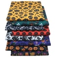 thumbnail image 1 of MKHSQHDG Today's Deals Halloween Diy Fabric Poly Digital Print Craft Material for Sewing Quilting Pumpkin Bat Design, 1 of 3
