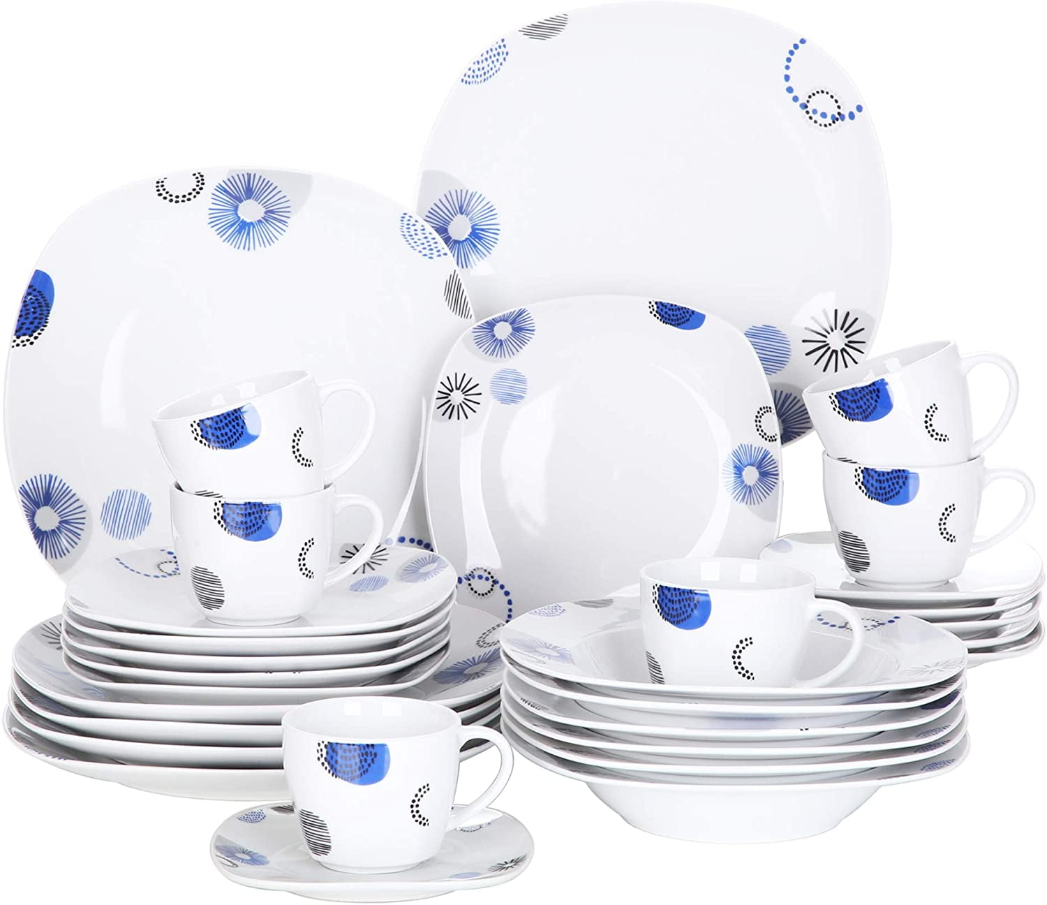 6x Consomme soup bowl white porcelain dinner serving bowls 300ml wiht saucer 