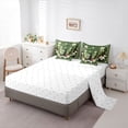 thumbnail image 5 of spefrowx Folk Green Lily Witch Twin Bedding for Women, Moss Mushroom Star Print Bedding Comforter Set, Reversible, 7 Pieces, 5 of 6