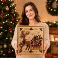 thumbnail image 2 of Christmas Diamond Painting Wall Decor Kit with Frame, Pearl Art DIY Craft Set for Adults, Holiday Handmade Artwork Project, 7.9 x 7.9 inch Seasonal Decoration, Creative Christmas Craft Activity, 2 of 8