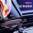 thumbnail image 2 of Mobile Phone Holder For Car, Gravity Air Vent Universal Car Mobile Phone Holder Holder Accessories Ventilation Grille Smartphone Holder Universal Holder One-Hand Operation (Silver), 2 of 7