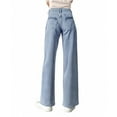 thumbnail image 6 of Wyobmus Women's Wide Leg Jeans High Waisted Jeans Plain Vintage Casual Boyfriends Jeans Streetwear Denim Pants Light Blue, 6 of 6