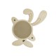 thumbnail image 3 of Tablero de actividades con piezas de Busy Board, tablero sensorial de juguete Montessori para niños en edad preescolar espejo de conejito, 3 of 9