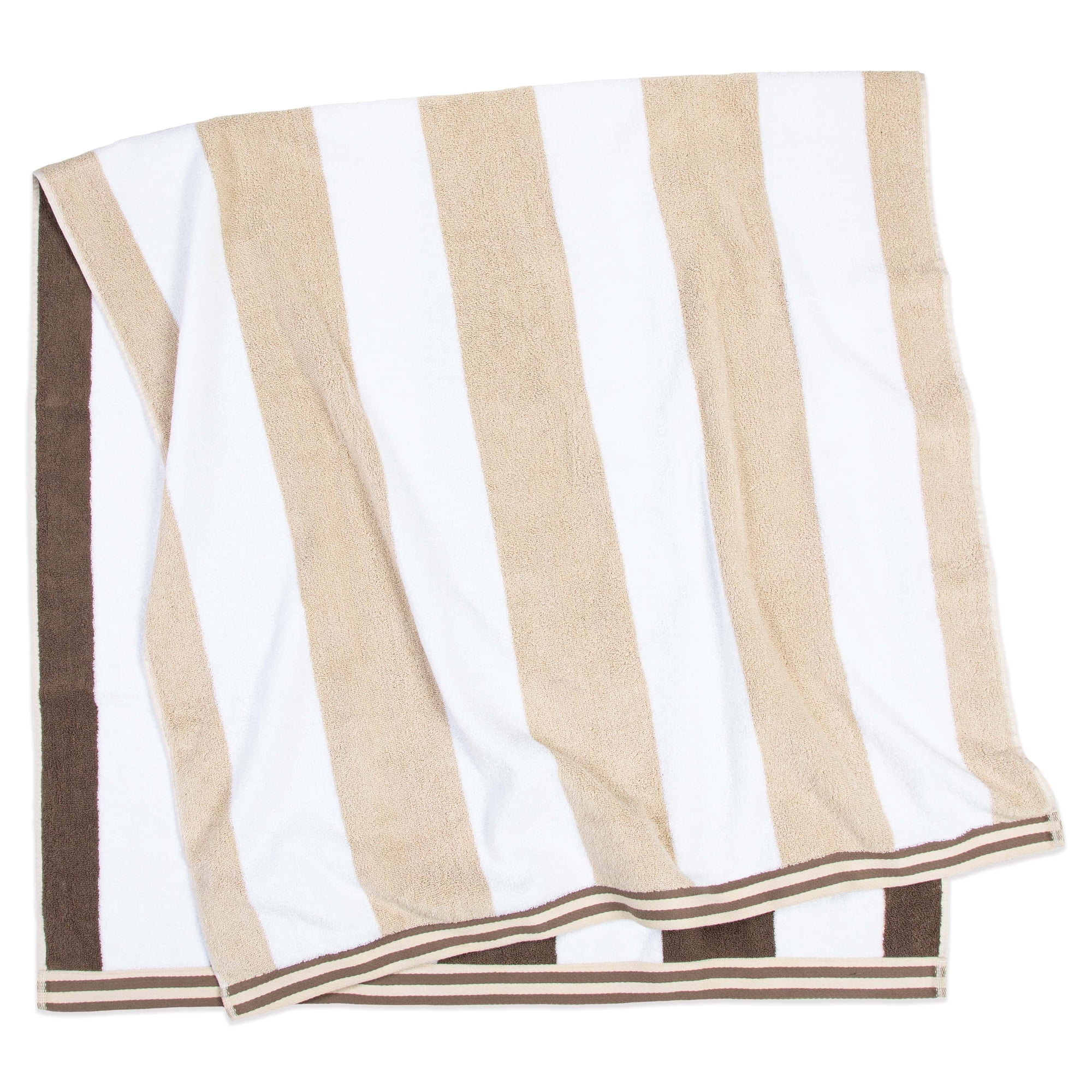 Aston & Arden Reversible Beach Towel 35x70 Brown/Beige