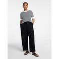 thumbnail image 6 of Time and Tru Women's Tapered Linen Blend Pants, Sizes XS-XXXL, 6 of 6