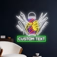 thumbnail image 2 of Handmadetneonsign Barber Neon Sign, Barber Hair Salon Neon Led Art Decor, Barber Wall Decor, 2 of 5