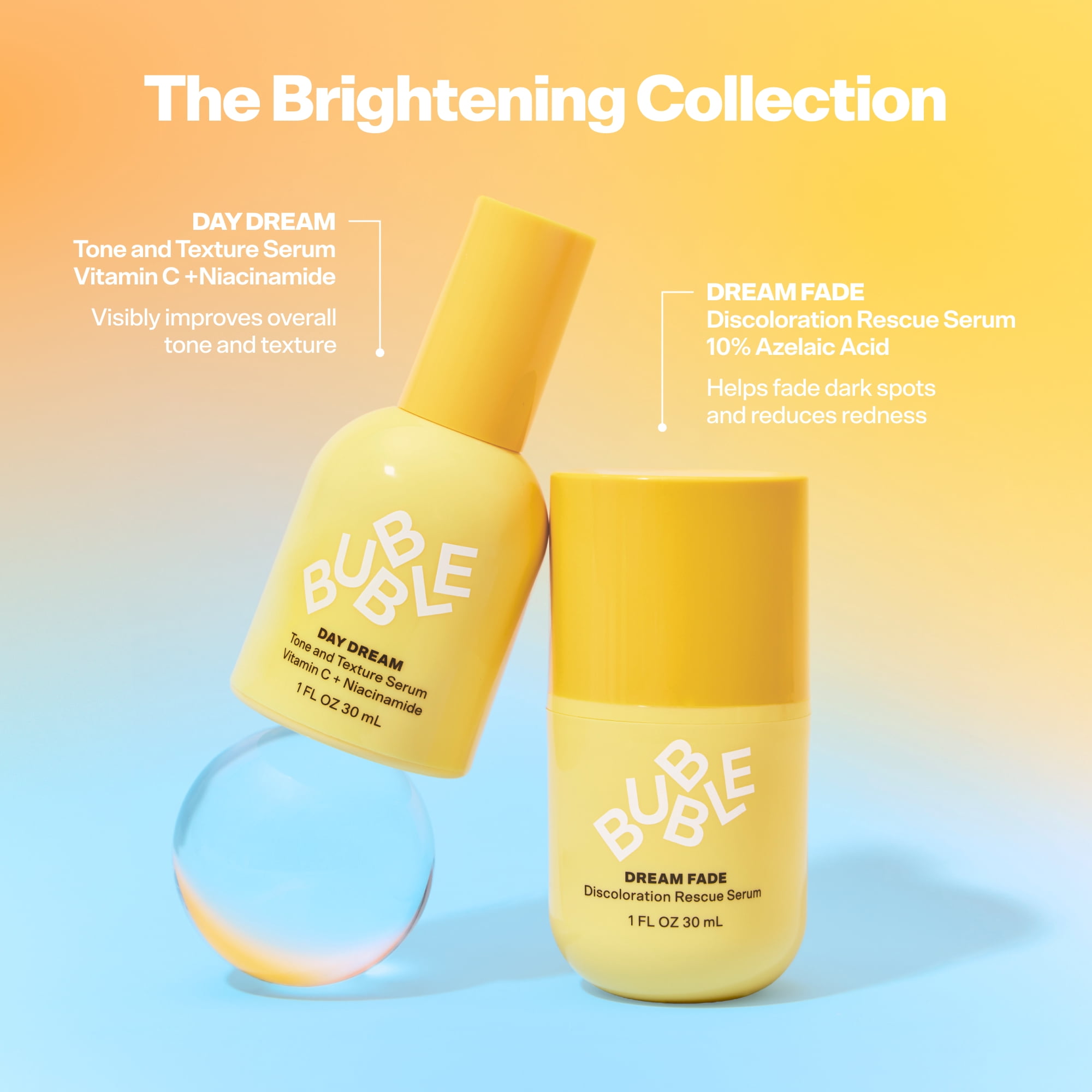 Bubble Skincare Dream Fade Discoloration Rescue Serum, 1oz