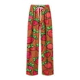 thumbnail image 3 of Pisexur Sweatpants for Men High-end Fabric Work Pants for Men,Men Printing Elastic Waist Draw Rope Pocket Full Length Pants Orange,L, 3 of 5