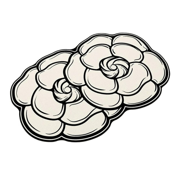 Decoraciones para San Valentín, adornos para San Valentín, regalos para San Valentín. Alfombra decorativa de 23,6 x 15,7 pulgadas para San Valentín, alfombra de flores, alfombra de diatomeas, alfombra