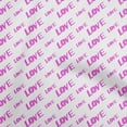 thumbnail image 1 of oneOone Cotton Cambric Fuschia Pink Fabric Writing Love Sewing Fabric By The Yard Printed Diy Clothing Sewing Supplies 42 Inch Wide, 1 of 4