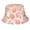 Pink, variant on Unisex Fashionable Bucket Hat Full Fruit Print Breathable Sun Hat Foldable Wide Brim Beach Hats Green L