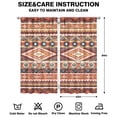 thumbnail image 2 of Aesthetic Nordic 2-Pack Café Curtains - Minimalist Geometric Print 42x84 Inch Semi-Sheer long Curtains, 2 of 2