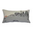 thumbnail image 2 of 24" White San Francisco Daylight Skyline Lumbar Decorative Pillow, 2 of 3