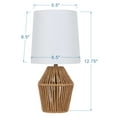 thumbnail image 4 of (4 pack) Mainstays 12.75" Rope Mini Lamp, Brown, 5.75 x 6.5 x 6.5" Lamp Shade, 4 of 6