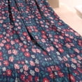 thumbnail image 3 of Pioneer Flower Floral Print Pattern Blanket,Comfortable Soft Lamb Wool Throw Blanket,All Season,Warm Lightweight Blankets for Sofa Bed Couch Living Room Chair,40"x50", 3 of 4