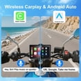 thumbnail image 3 of YCV 5" Wireless CarPlay for Motorcycle Touchscreen with Android Auto, HD Waterproof Screen Portable GPS Navigastion System, Suppo, 3 of 7
